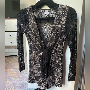 Black Lace Romper